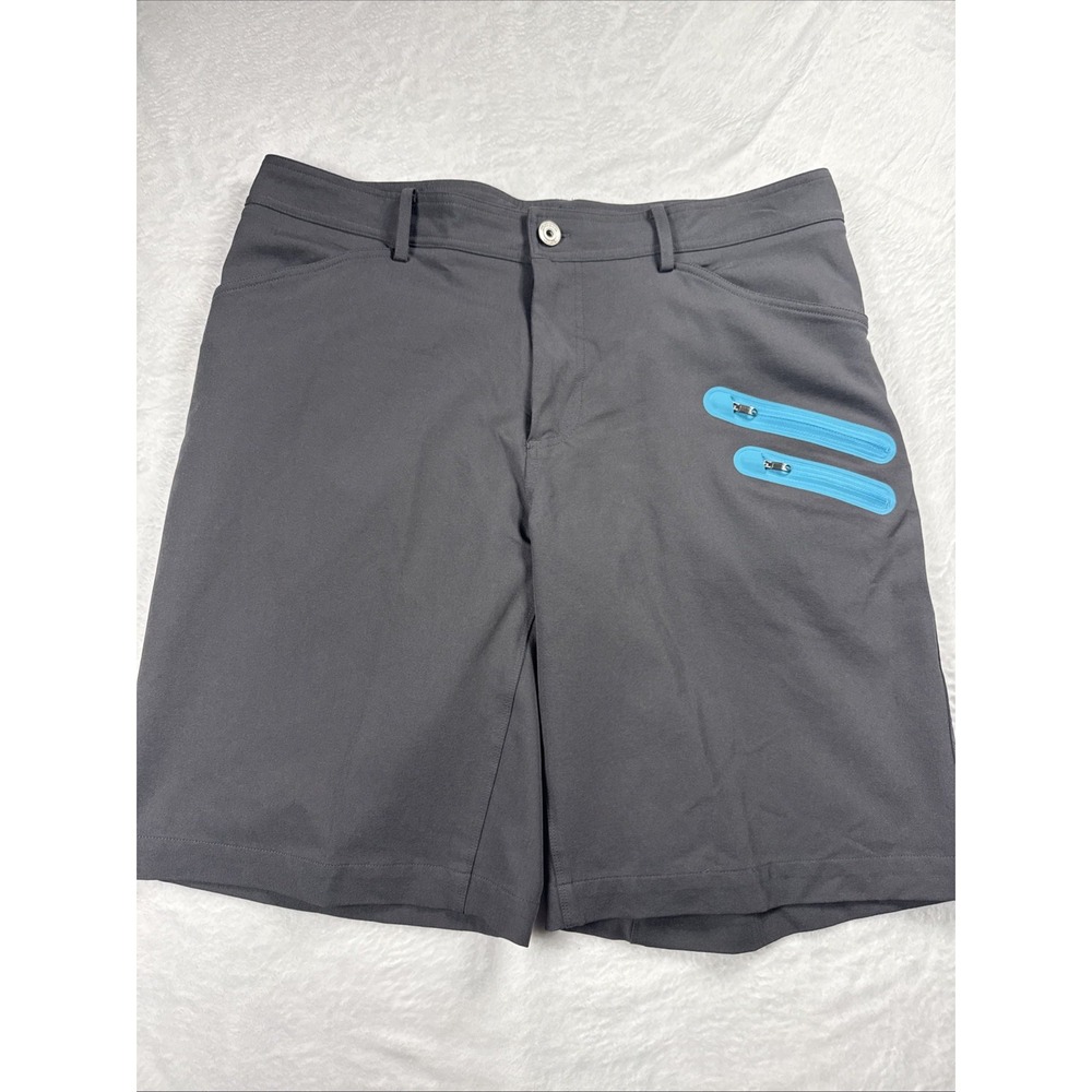 Lululemon Shorts Mens 38x10” Triple Active Casual Commute LM7359S Gray Blue NICE